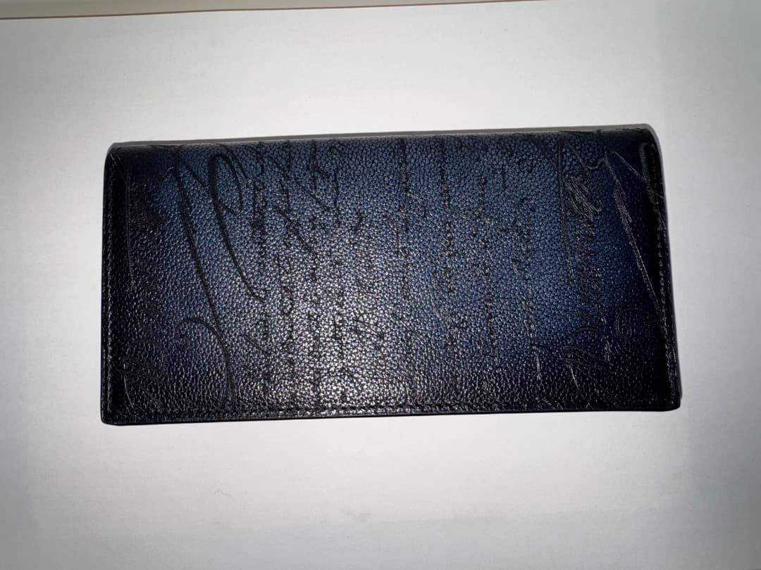 ベルルッティ　ロングウォレット　インディゴデニム