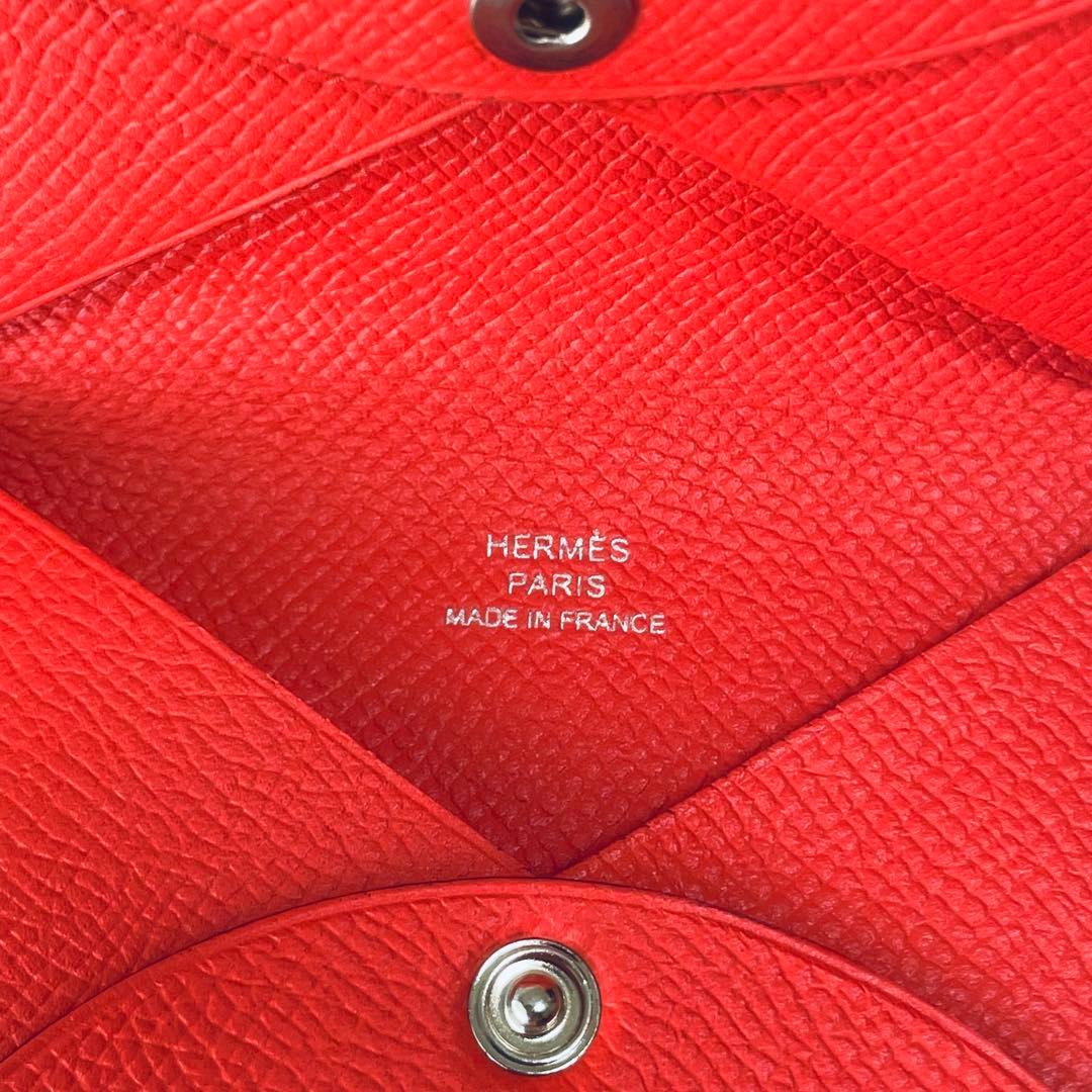 【未使用箱付き】HERMES カルヴィ ヴォーエプソン　パスケース