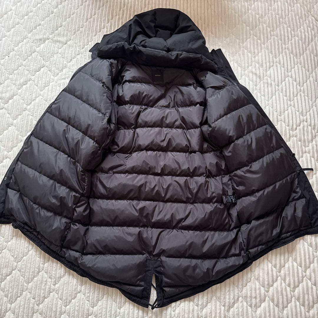 スピックアンドスパン　撥水フーデッドダウンコート　ブラック　36