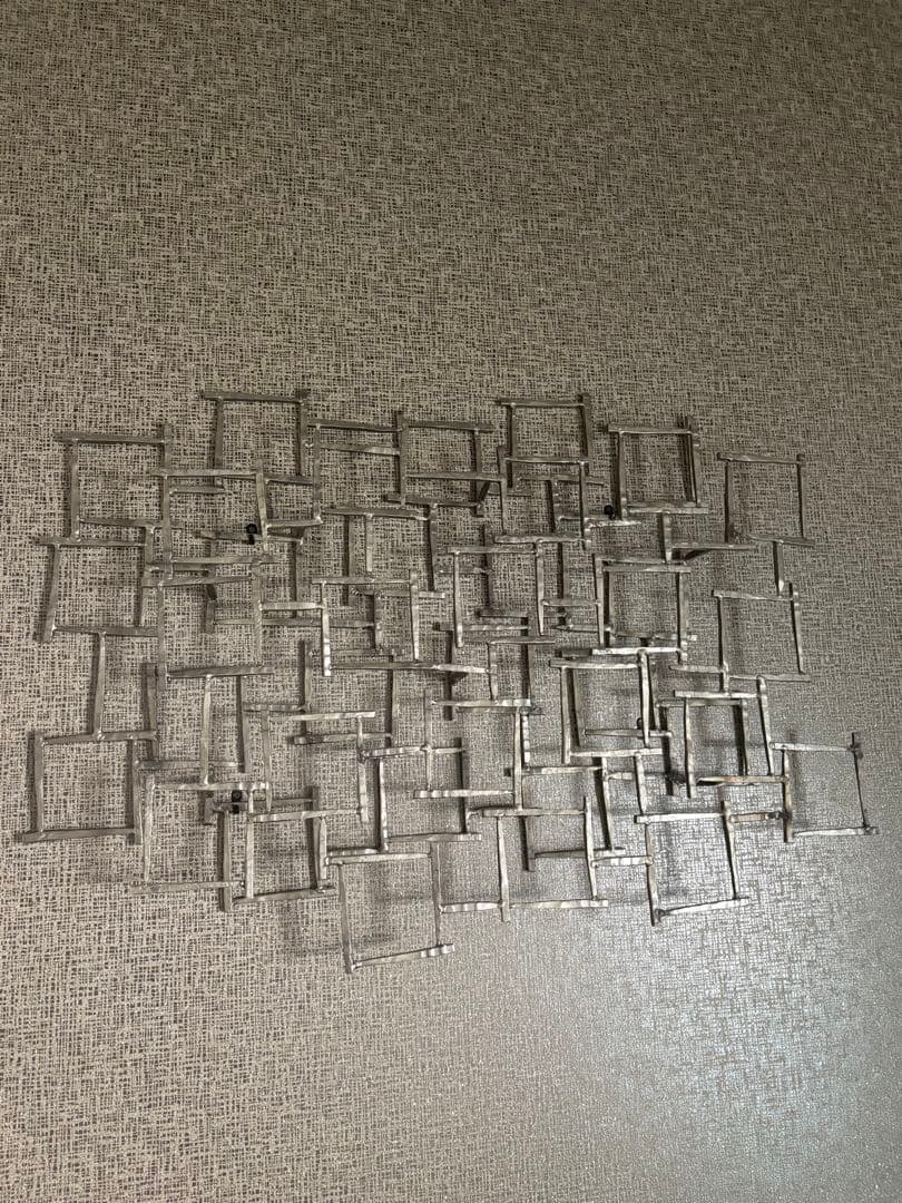 金属製立体アート約83センチ✖︎60センチ　モダン