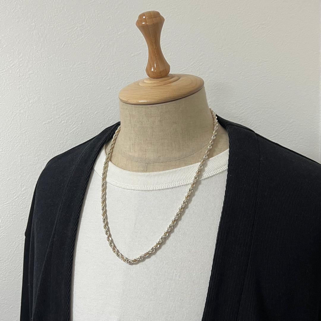 ティファニー TIFFANY ツイストロープ ネックレス コンビ 希少 ロング