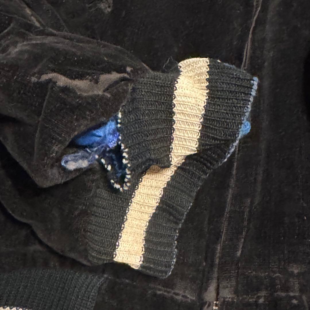 50s 別珍 白虎 鷹 スカジャン ブラック ブルー Vintage