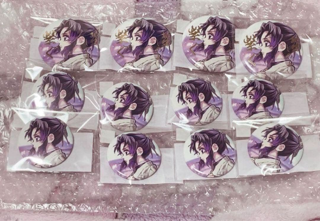 鬼滅の刃 C106 webshopくじ 胡蝶しのぶ 「繋ぐ」　缶バッジ