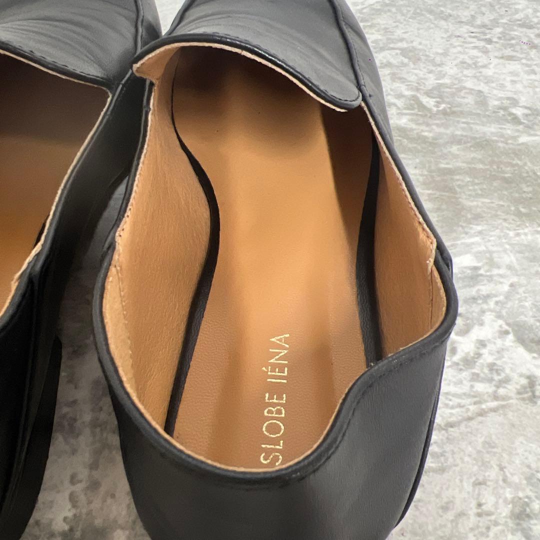 美品　SLOBE IENA スローブイエナ　黒レザー ローファー　23cm