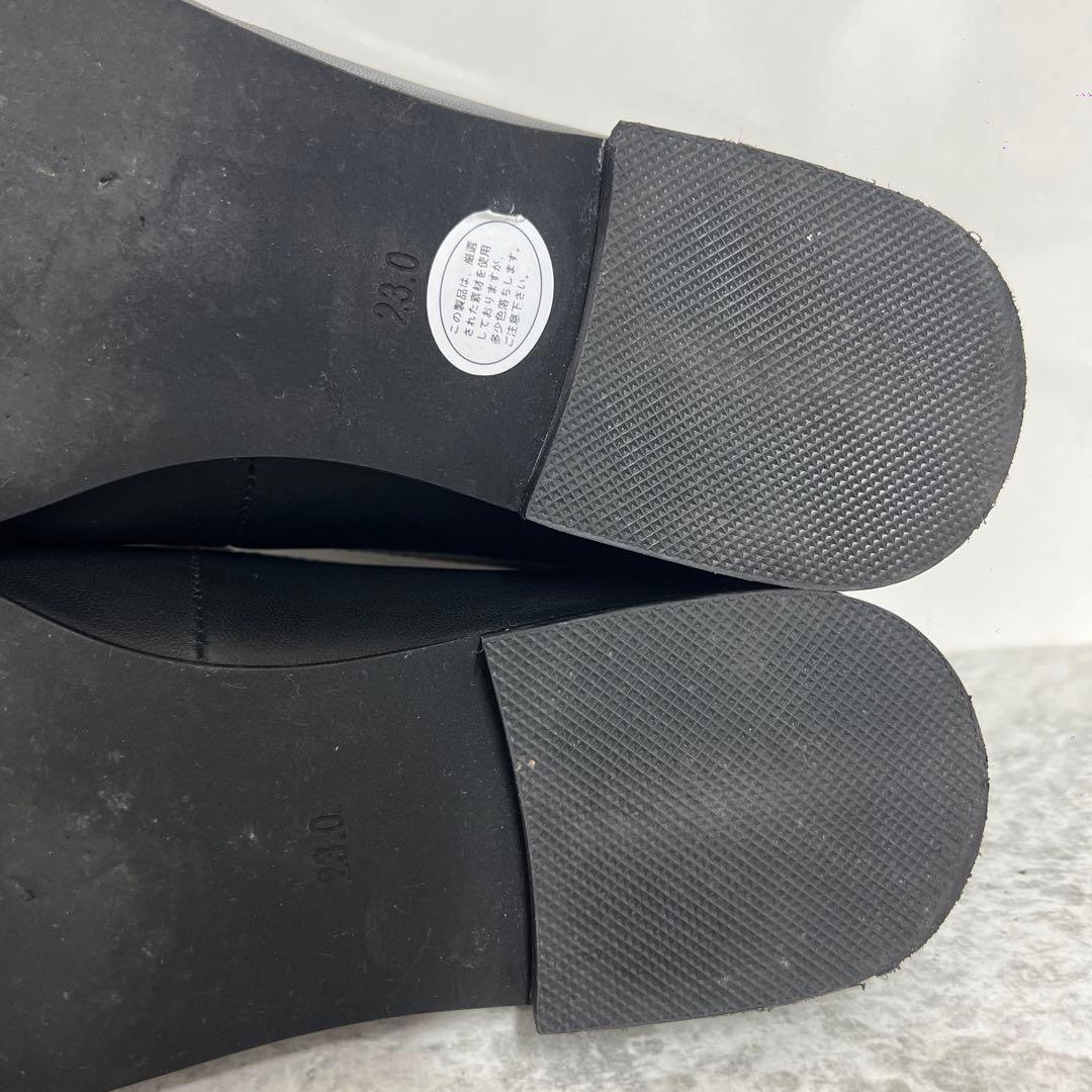 美品　SLOBE IENA スローブイエナ　黒レザー ローファー　23cm