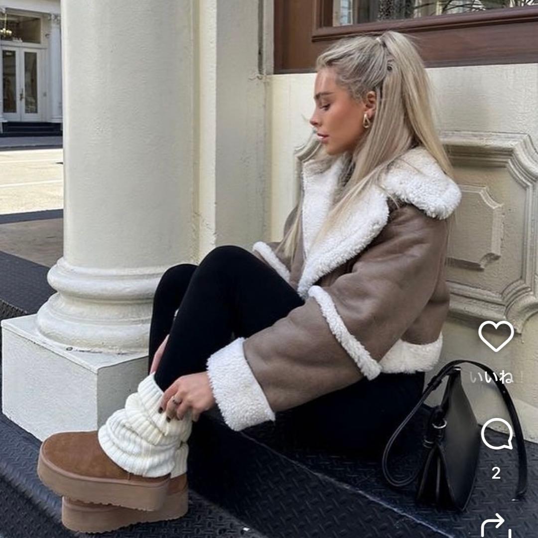 お値下げしました！美品✨UGG プラットフォームサンダル ベージュ