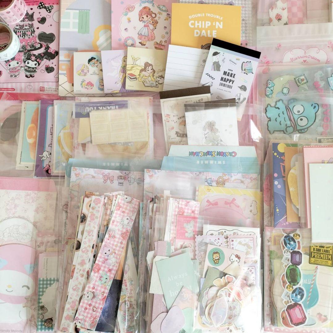 ２kg　メモ帳　マイメロ　キティ　大量　まとめ売り　サンリオ　ディズニー　マステ