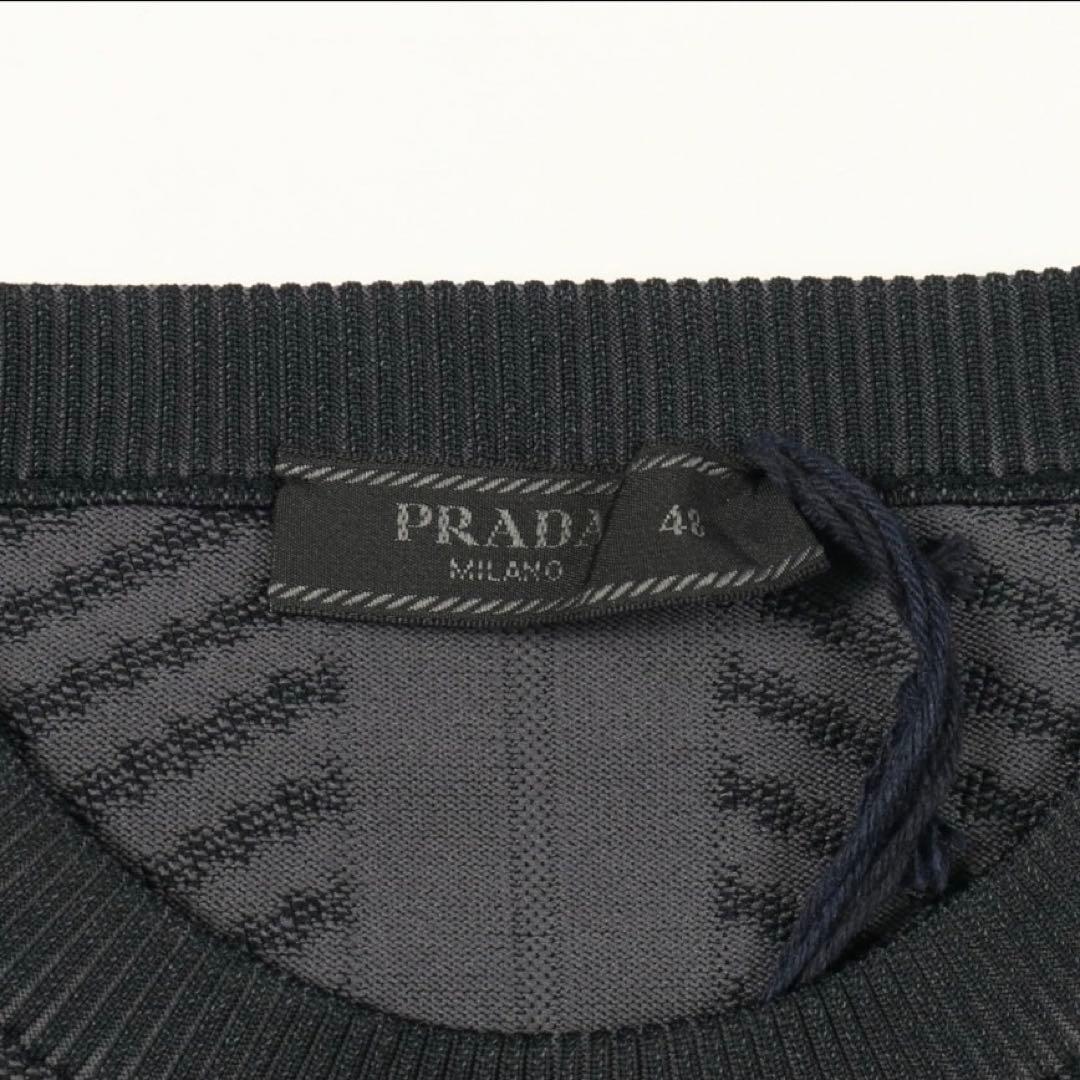PRADA ブラック 長袖ニット 48