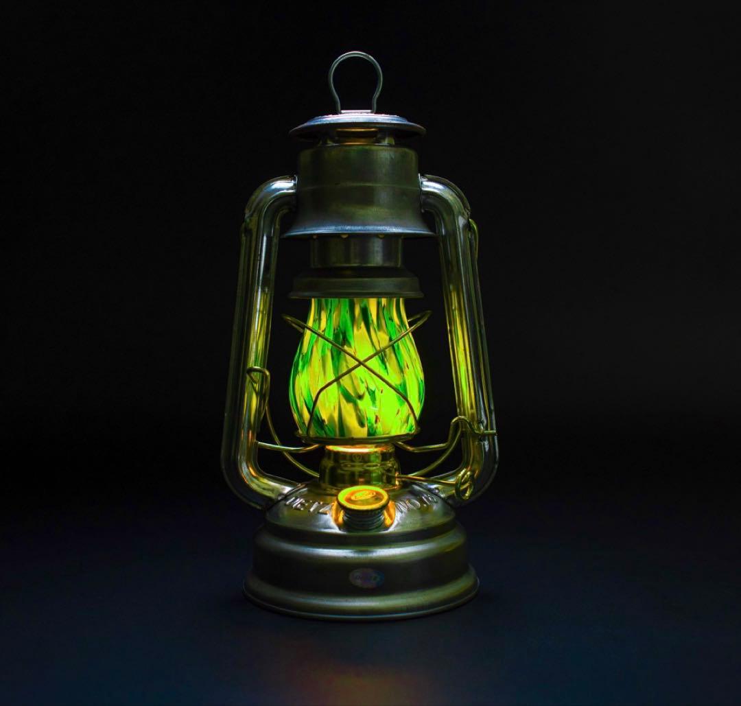 津軽びいどろランタングローブ 限定【万緑(ばんりょく)】初期型