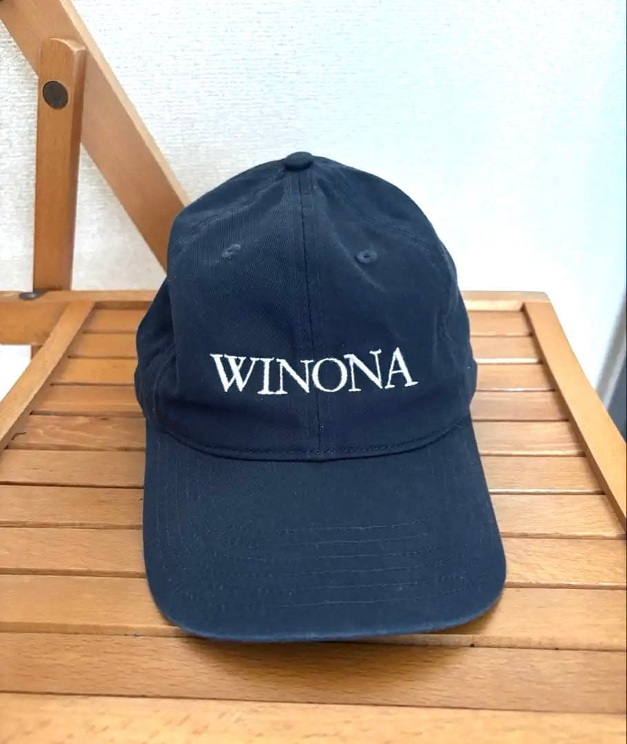 WINONA ネイビー ベースボールキャップ