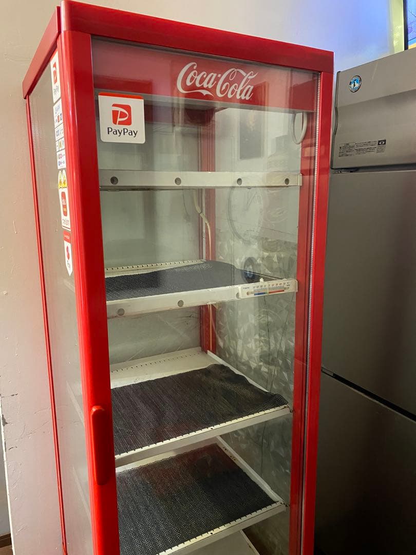 【どどんぱ】　【引き取り限定】コカコーラ 冷蔵ショーケース ガラス扉 4段