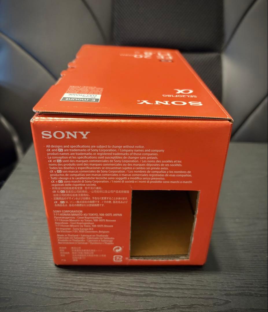 SONY 純正レンズ FE 20mm F1.8 G SEL20F18G