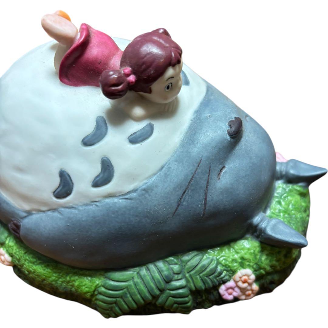 【希少】となりのトトロ 陶器 オルゴール メイちゃん トトロ 昼寝 ジブリ 置物