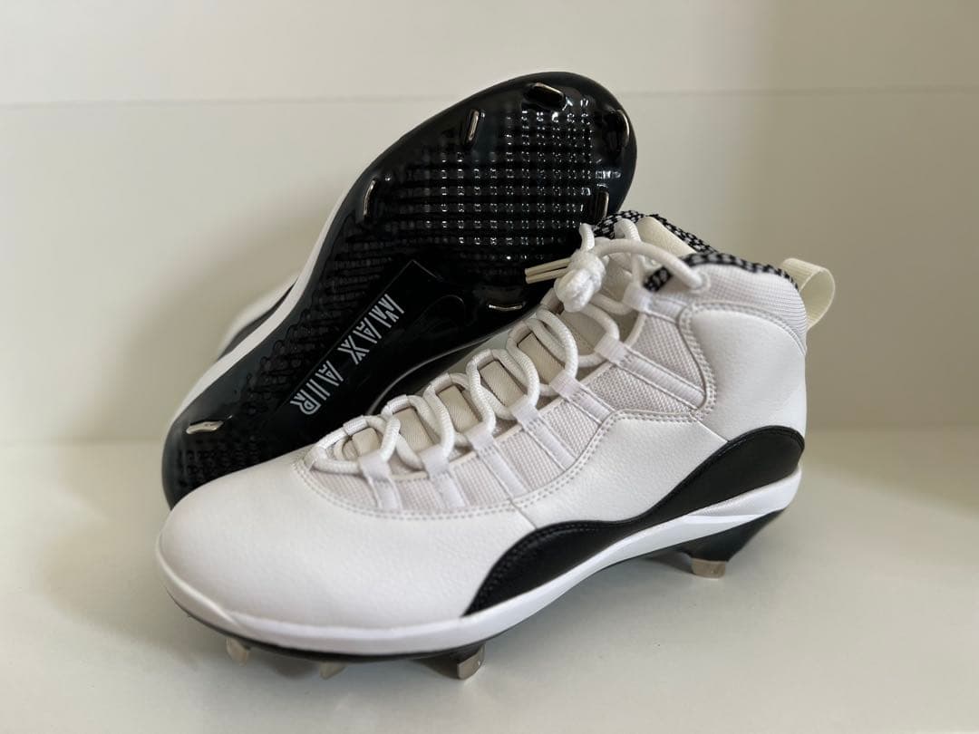 ナイキ ジョーダン10白 野球スパイク 28cm