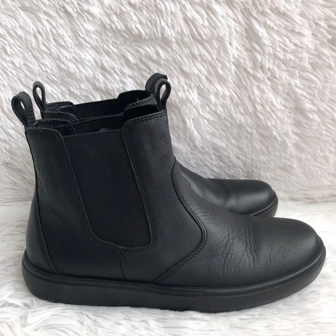 ブーツ 24.5 黒 ACHILLES SORBO アキレスソルボ サイドゴア