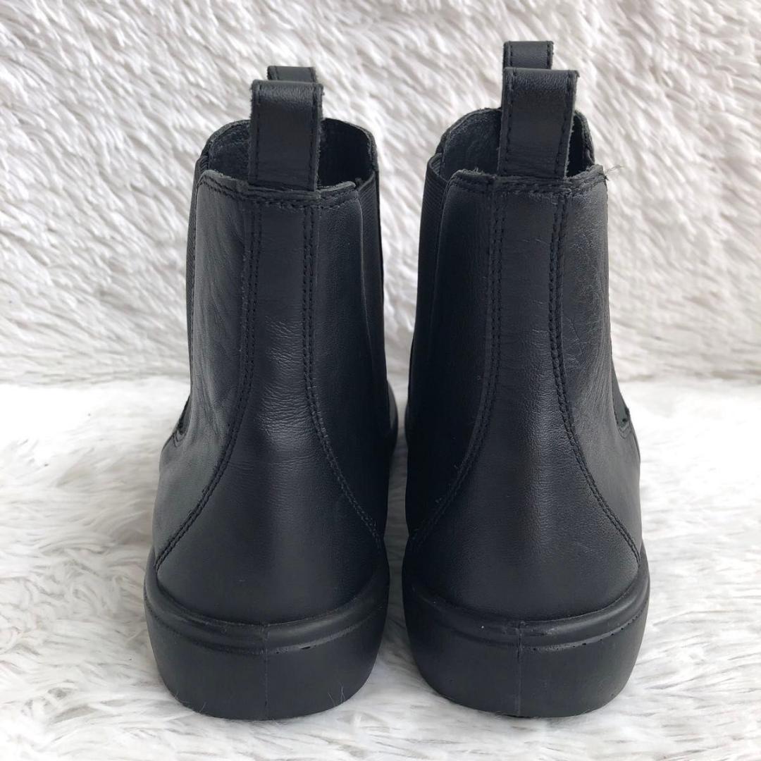 ブーツ 24.5 黒 ACHILLES SORBO アキレスソルボ サイドゴア