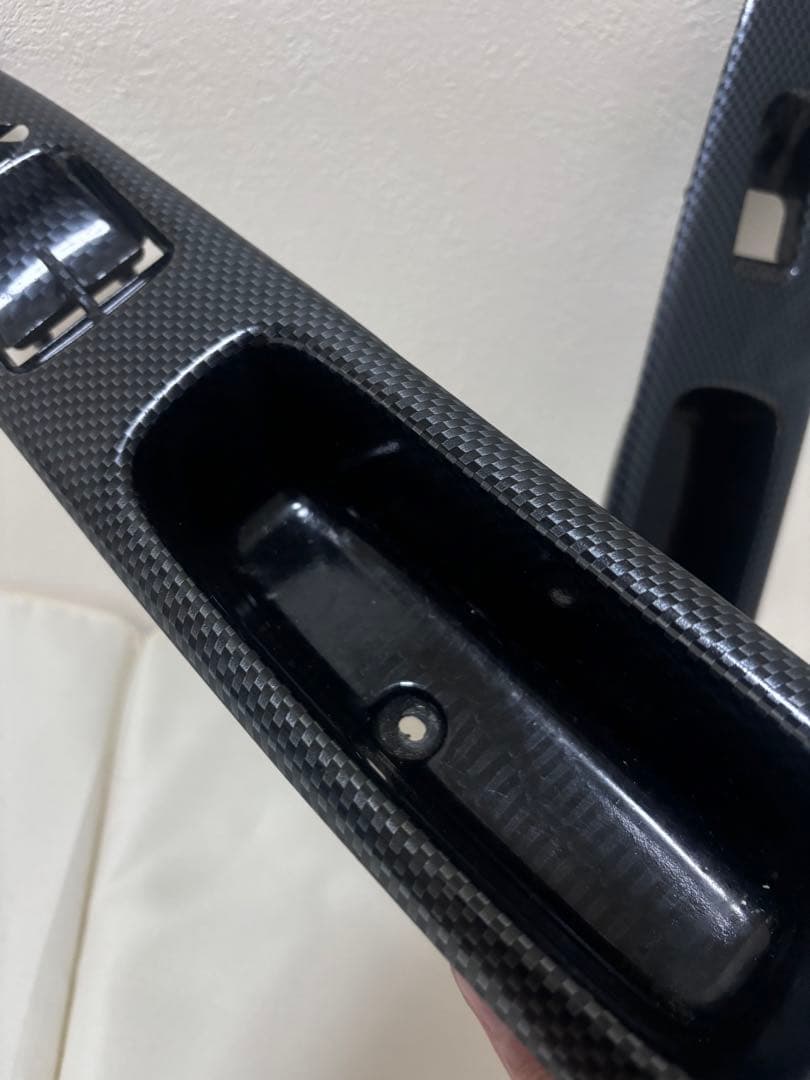 ek3 ek4 ek9 カーボン調 インナードアハンドルカバー ドアポケット