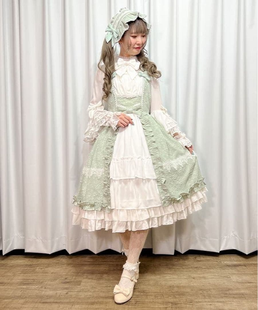 最終値下げ！♡axesfemmekawaii♡メアリージャンパースカート ミント