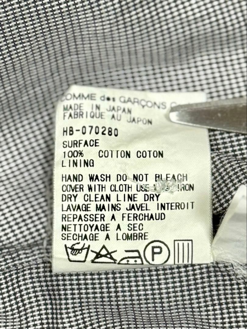COMME des GARCONS 田中期 グレーチェック