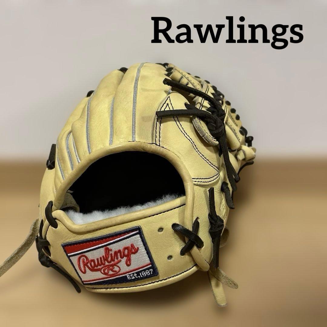【Rawlings】 軟式グラブ 内野用 大人 キャメル 美品☆
