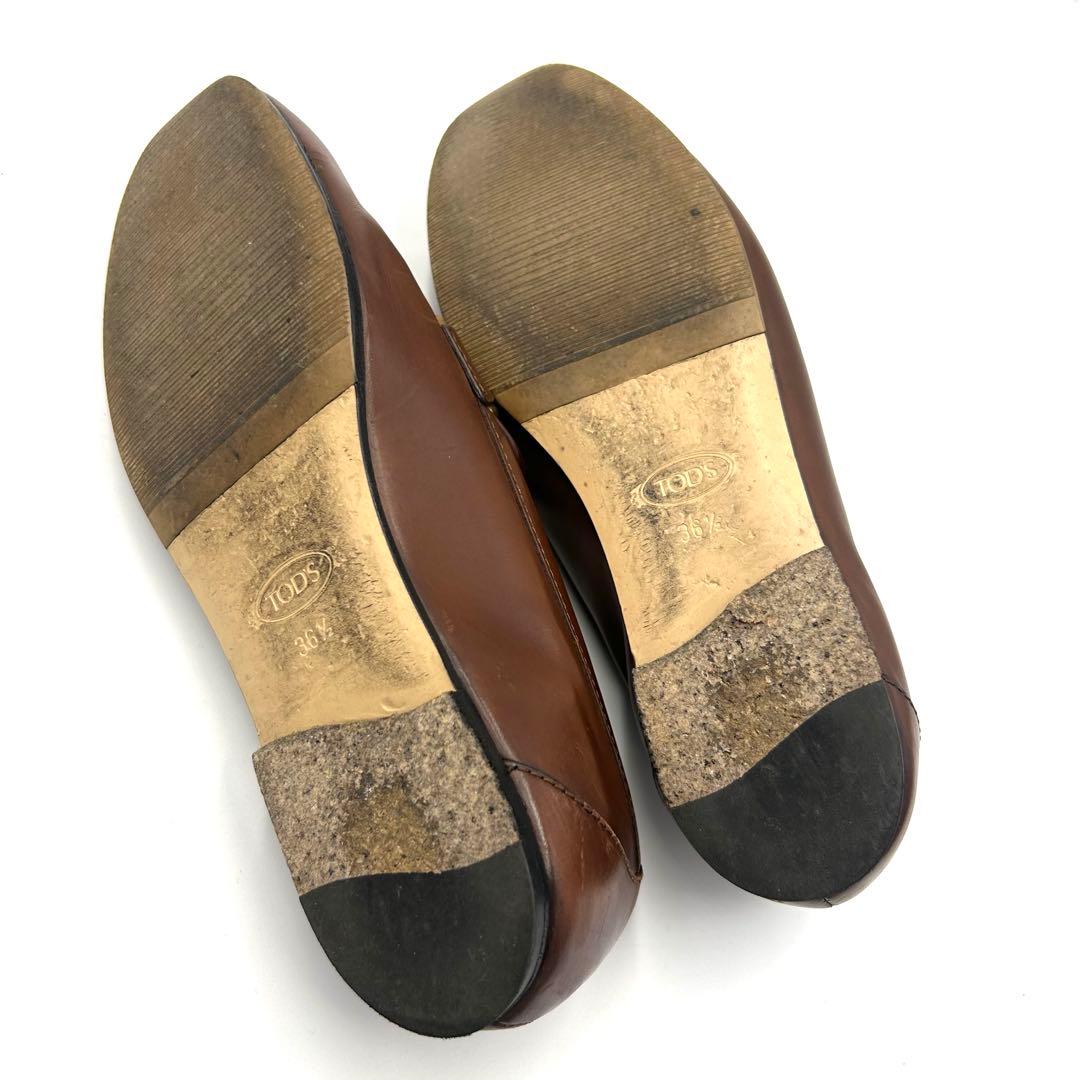 TOD'S トッズ ローファー ケイト レザー ブラウン