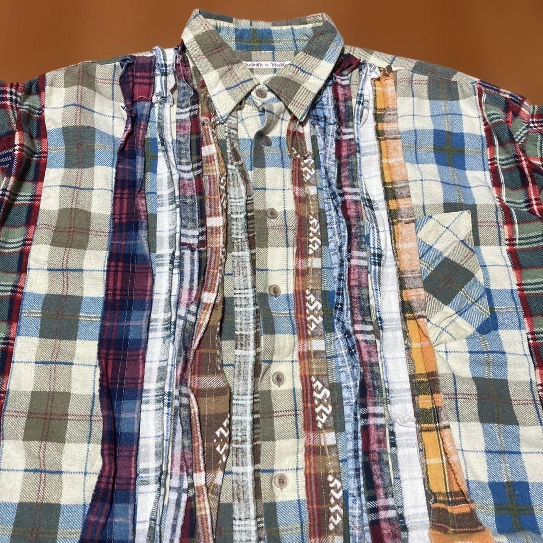 Rebuild by Needles プリントネルシャツ　プリネル