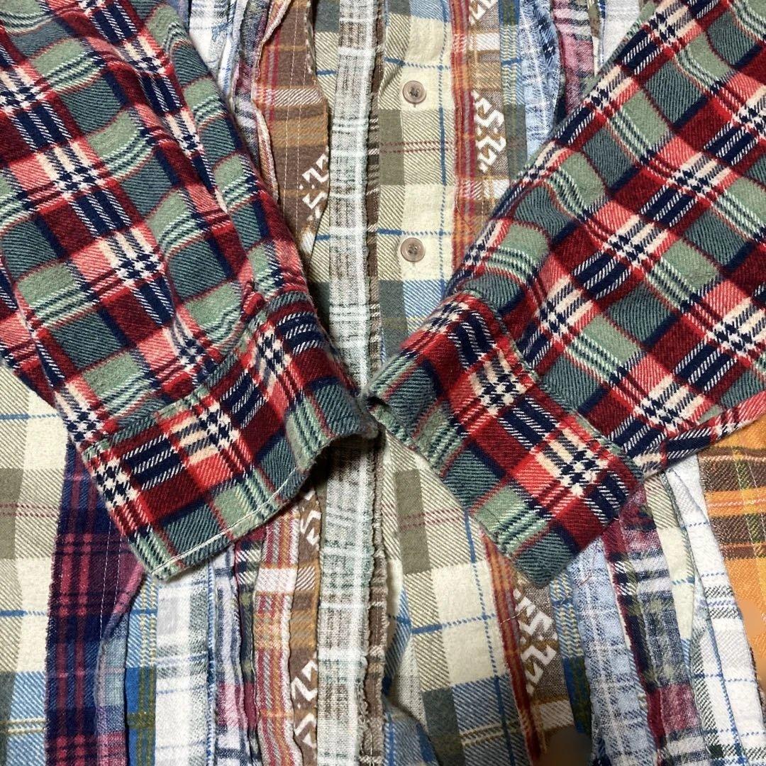 Rebuild by Needles プリントネルシャツ　プリネル