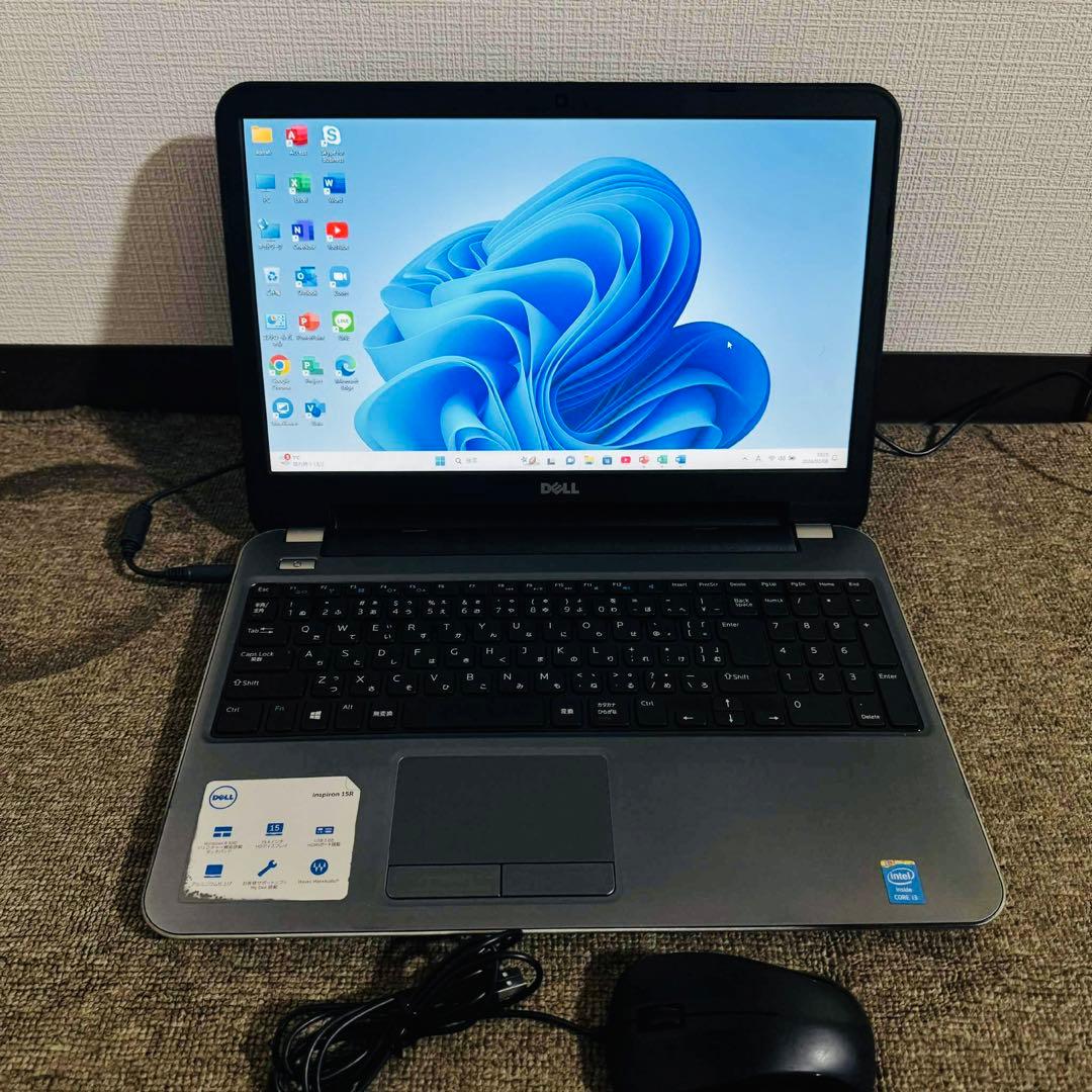 S212 DellノートパソコンWEBカメラSSD高速Windows11オフィス