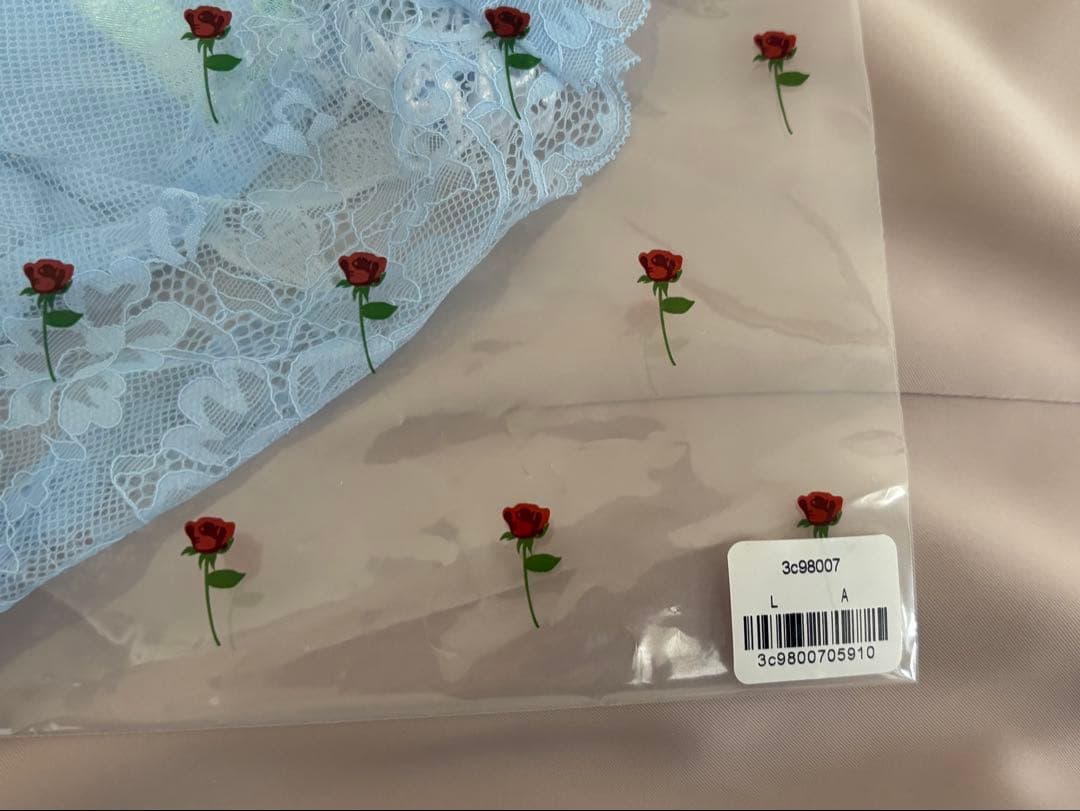 B75 【完売レア】オーロラジュエルマーメイドブラ＆Tバック＆チョーカー/水色