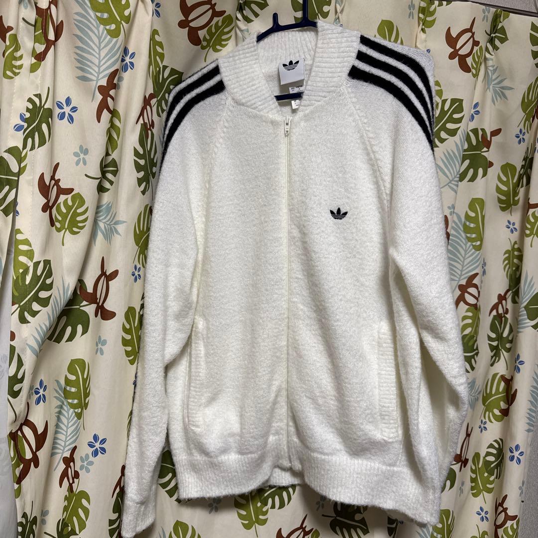 アディダスSST トラックトップ ニット 白 Lサイズ