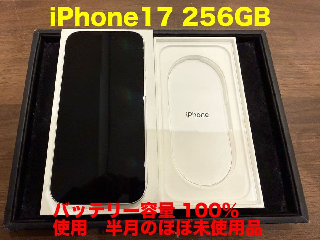 【超美品】iPhone 17 256GB 使用半月