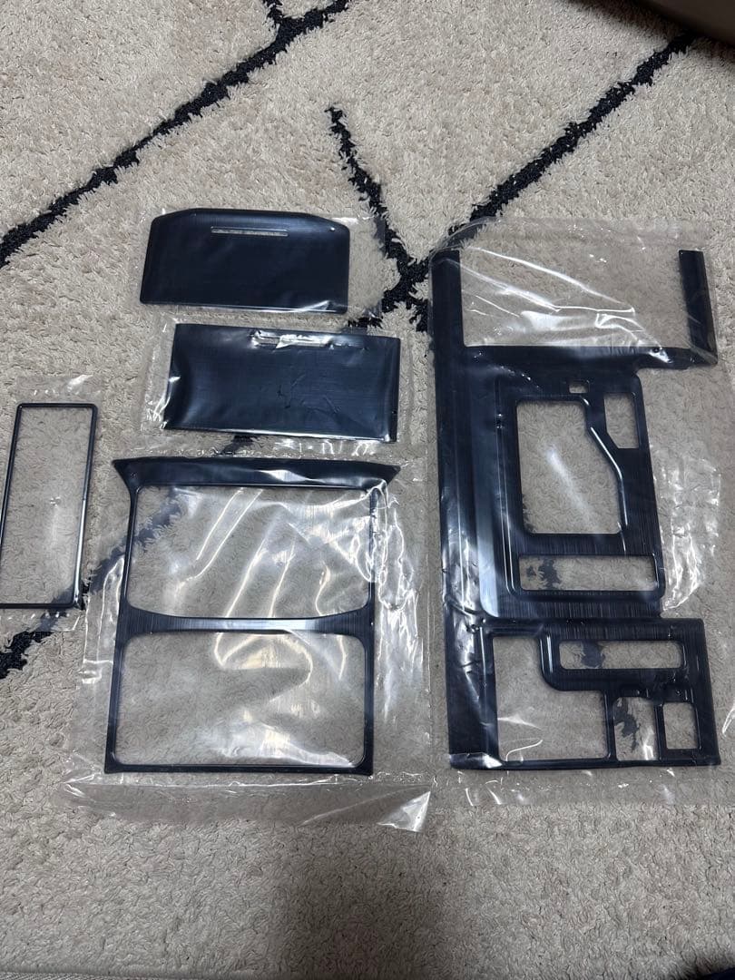 150プラド　ランドクルーザー　ブラックインテリアパーツセット