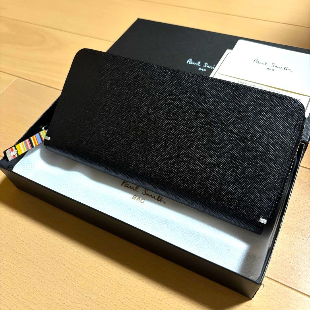 超激レア　Paul Smith ジップストローグレイン　長財布　新品未使用品　黒