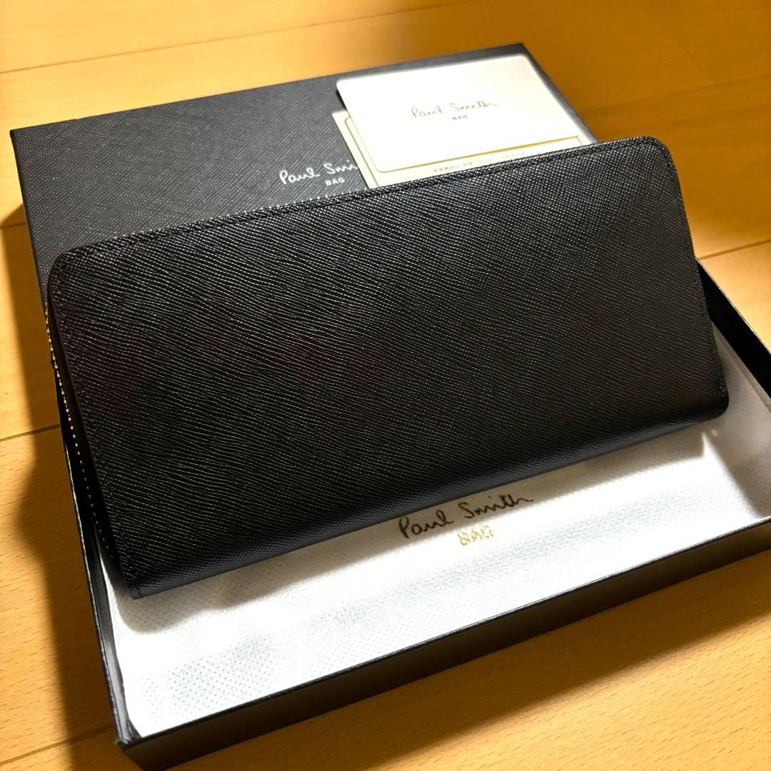 超激レア　Paul Smith ジップストローグレイン　長財布　新品未使用品　黒