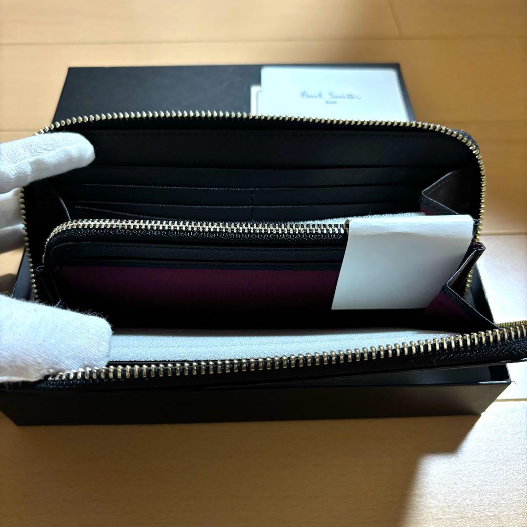 超激レア　Paul Smith ジップストローグレイン　長財布　新品未使用品　黒