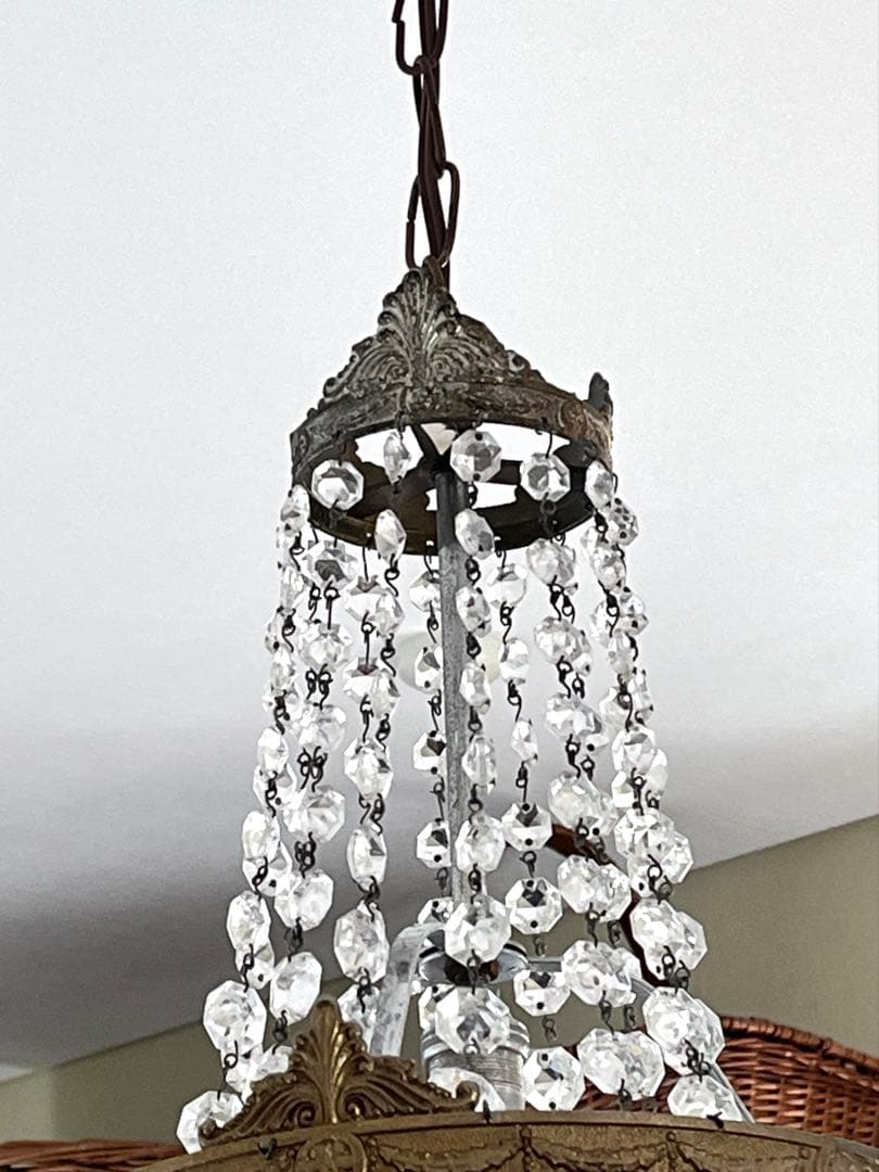 【美品】フランスアンティーク エンパイア様式 1灯シャンデリア[3608]