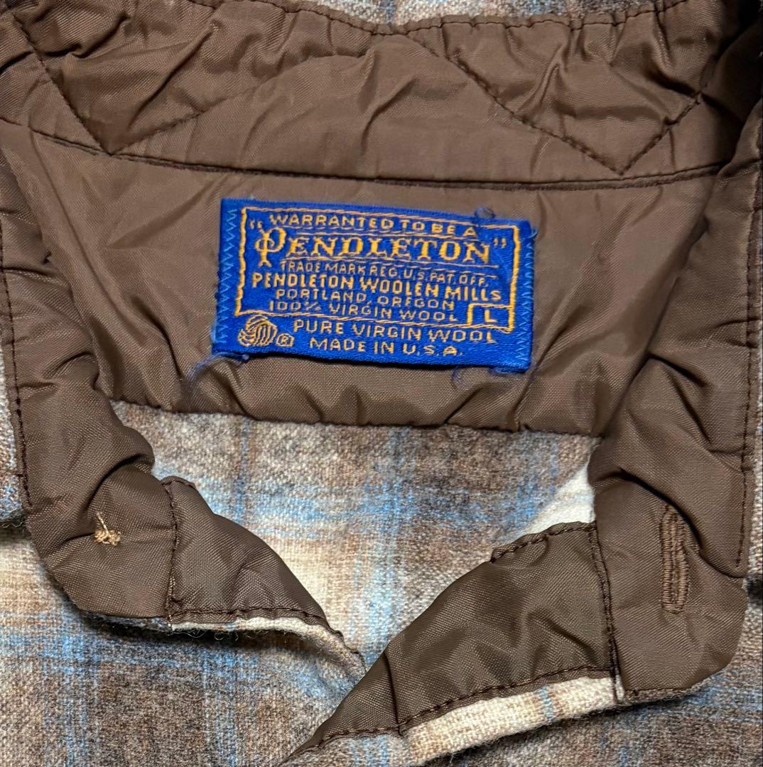 ペンドルトン PENDLETON ウールシャツ 70s チェック オンブレ
