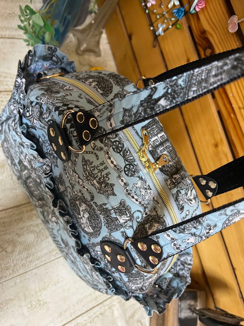 love♡kokka. 長靴を履いた猫　超レア生地　サイドpボストンバッグ