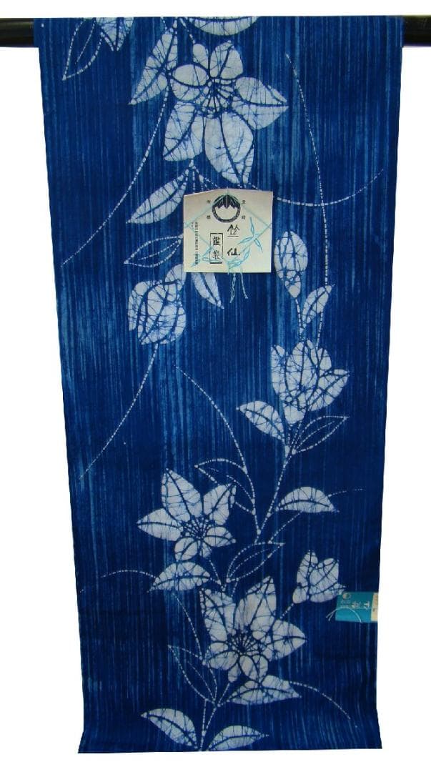 新品 裄71cm 迄仕立可能 竺仙 浴衣 反物 綿 未使用 Gｓ940