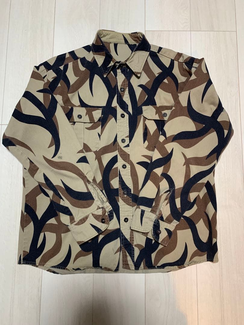 poniiio　90s トライバルカモ　長袖シャツ