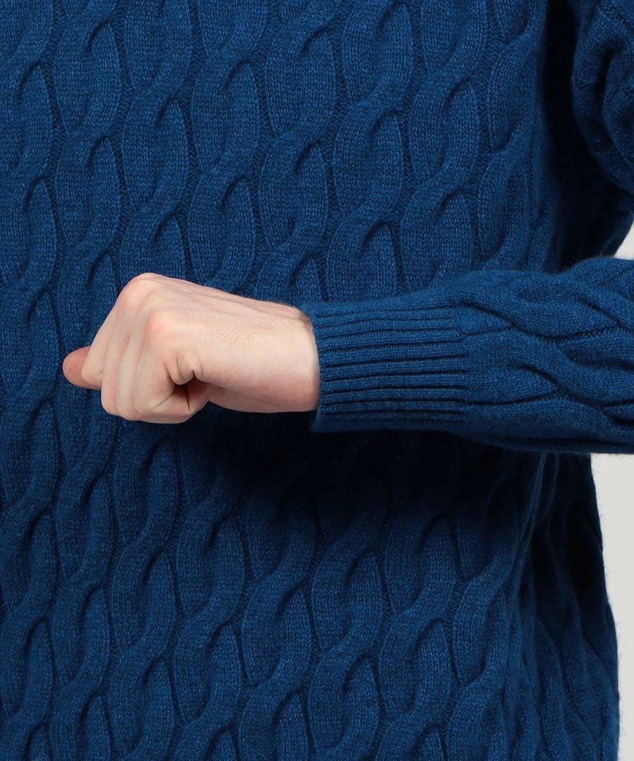 【新品タグ付】 ウール ケーブル ニット ホワイト L TOMORROWLAND