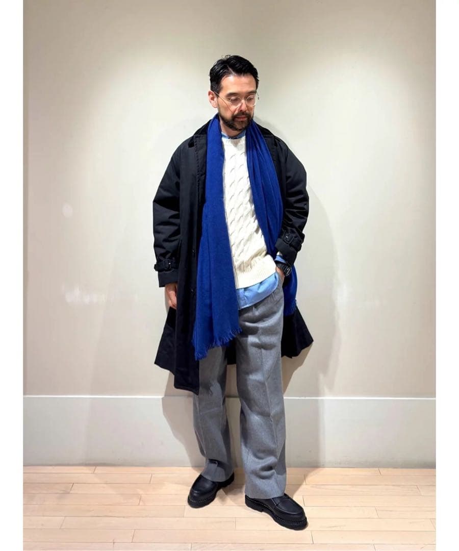 【新品タグ付】 ウール ケーブル ニット ホワイト L TOMORROWLAND