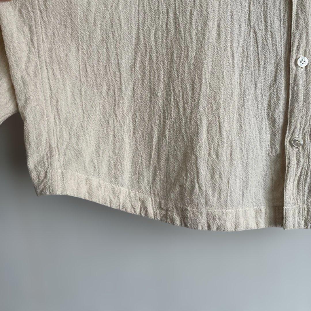 MITTAN 綿絹楊柳ビッグシャツ　サイズ1生成