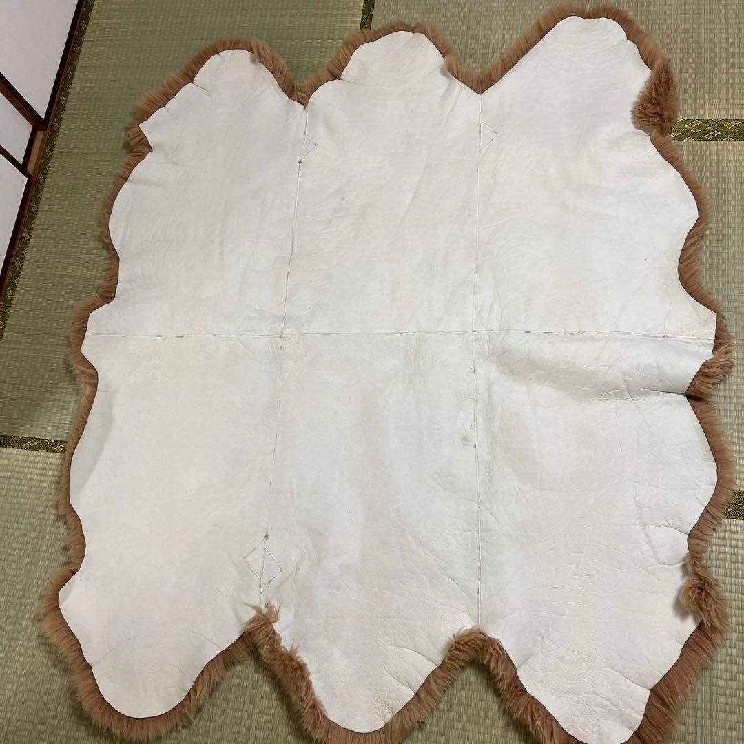 【好塩基球】ムートンラグ　ブラウン　6匹分　135×165