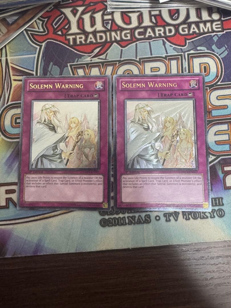 遊戯王　神の警告 レリーフ 英語版1st 2枚