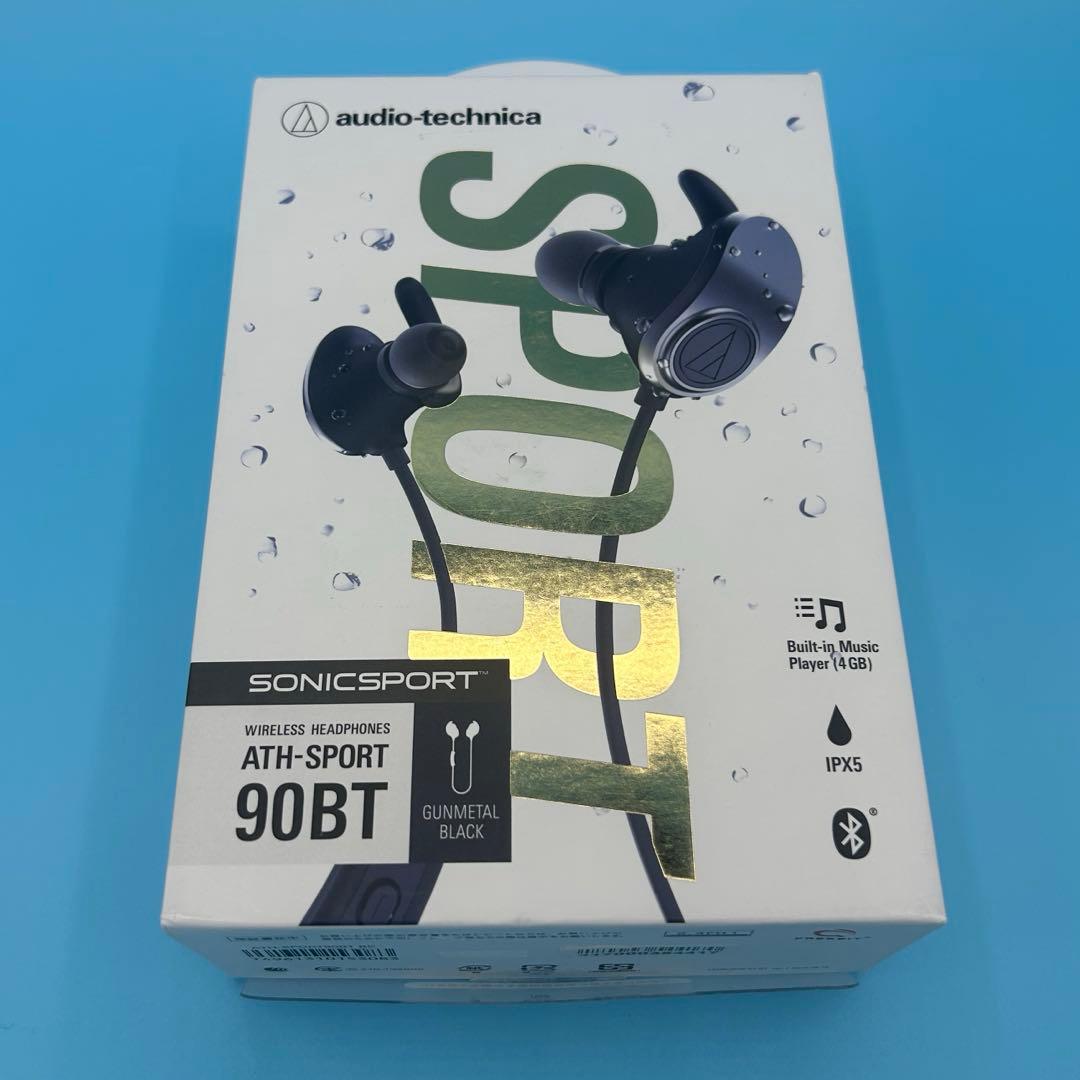 オーディオテクニカ イヤホン カナル ブラック ATH-SPORT90BT BK