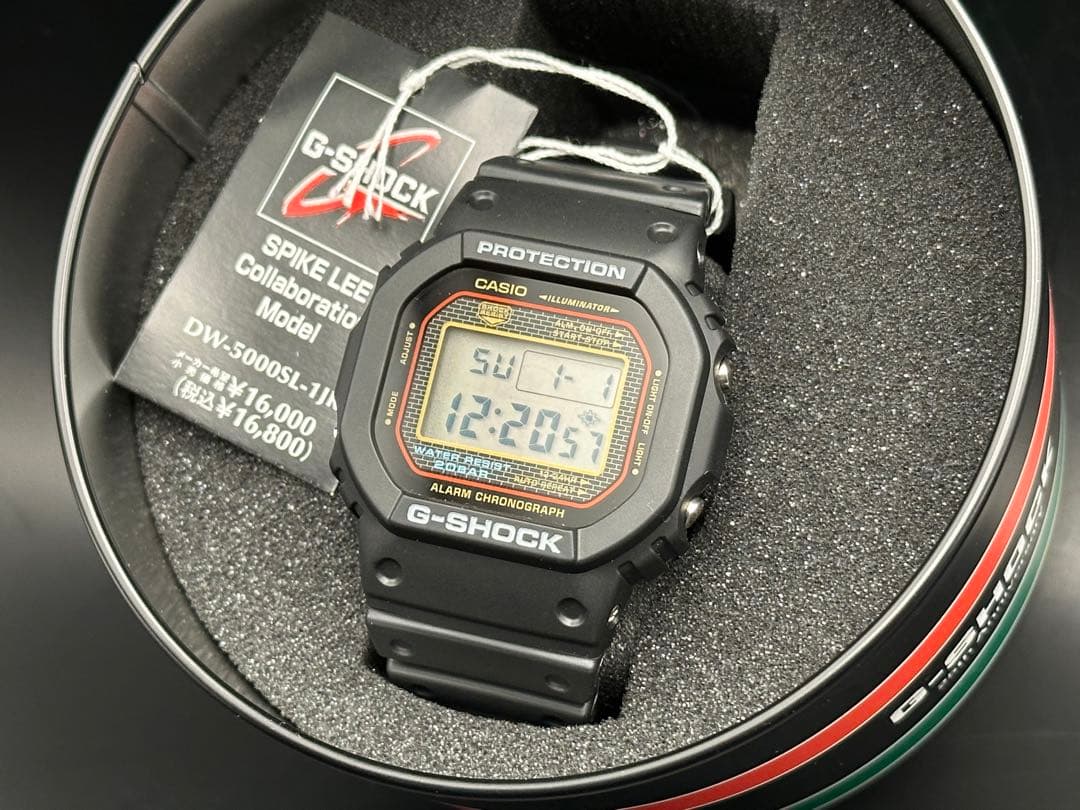 CASIO G-SHOCK スパイクリー 25周年 DW-5000SL-1JR