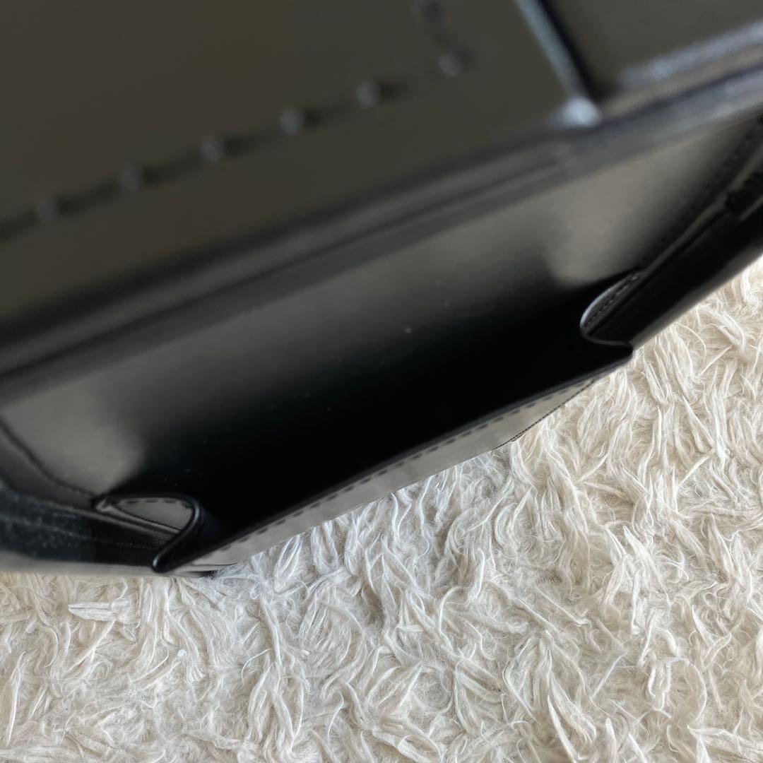 【未使用級 日本製本革】パイロットケース　黒　鍵　自立　大容量　ゴールド金具