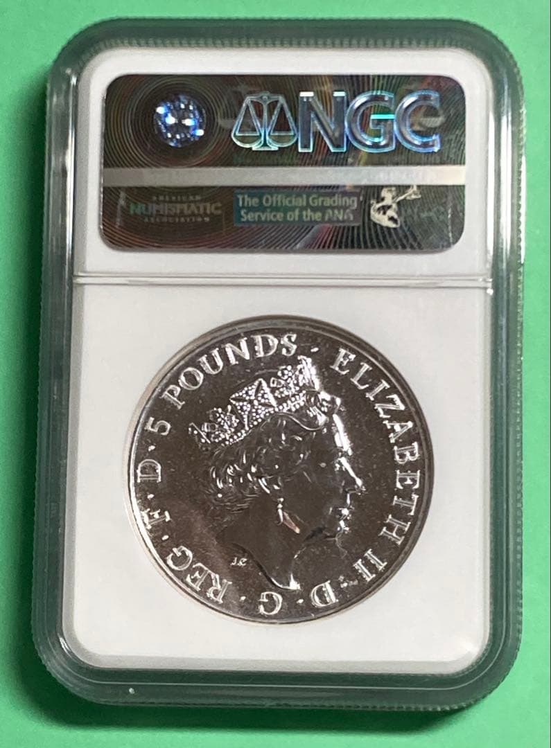 2016年 2oz 銀貨 クイーンズビースト NGC MS69