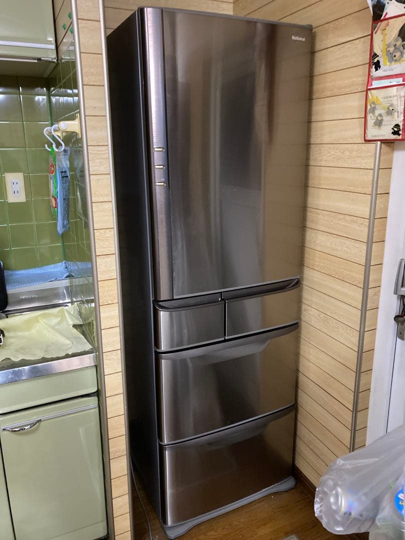 【現地引き取りのみ】2月中旬まで ナショナル ノンフロン冷蔵庫 NR-E412T